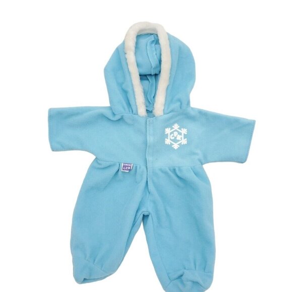 Cabbage Patch Kids Baby Doll‎ Blue Snowsuit Jumpsuit One Piece Fashion Mattel - Picture 1 of 5
